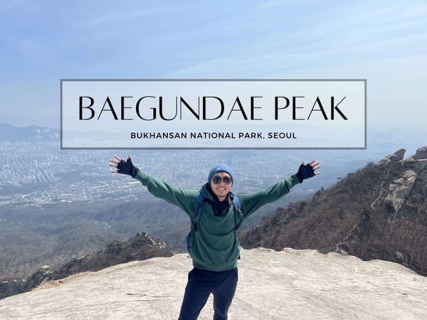 Hiking Bukhansan's Baegundae Peak in 2024