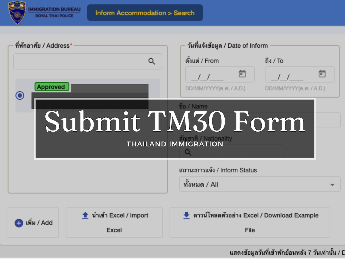 How to submit the TM30 Form in Thailand: Step-by-Step Guide